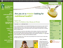 Tablet Screenshot of blog.nutritionmission.co.uk